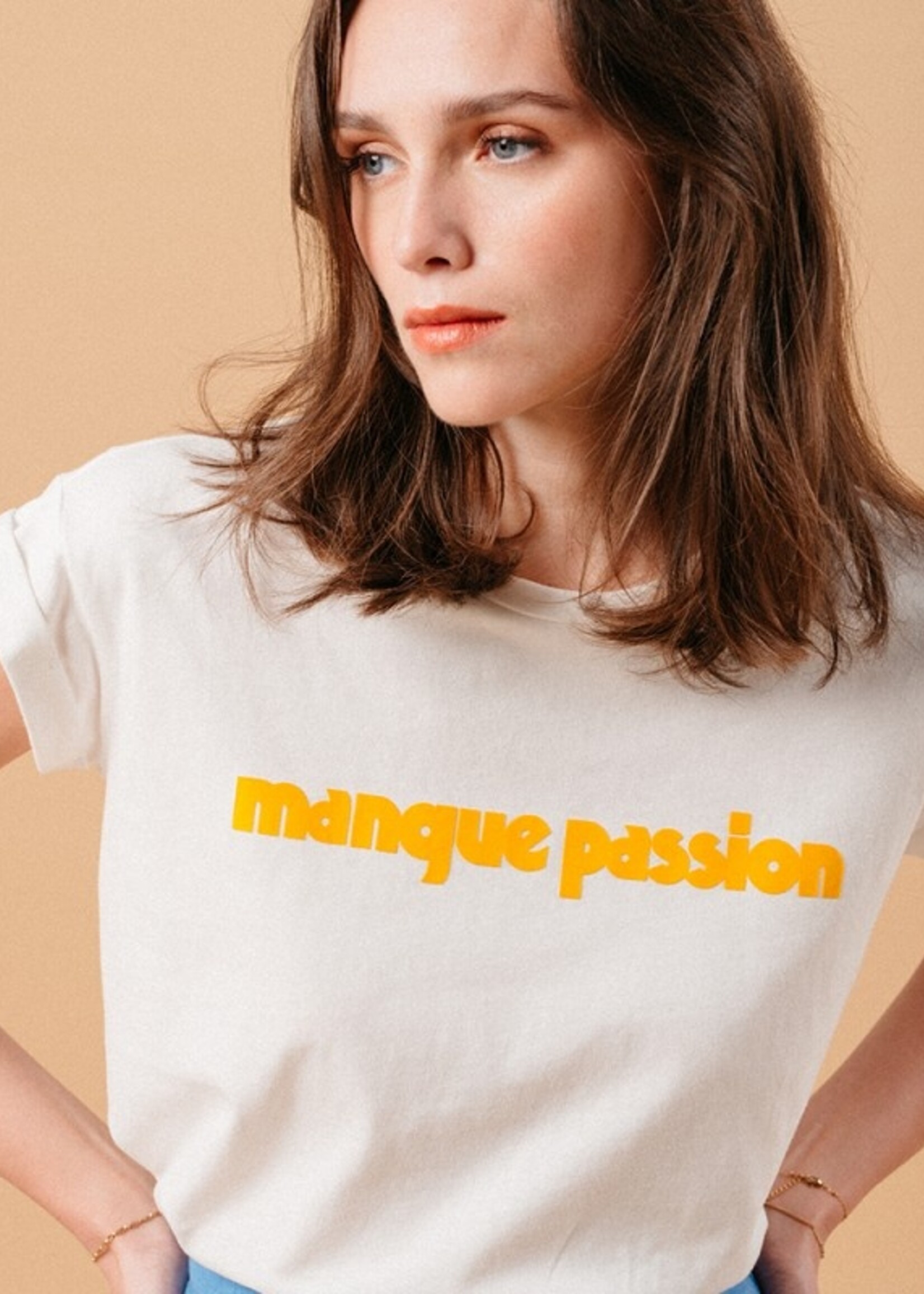 Grace&Mila Mangue Passion T-shirt Wit