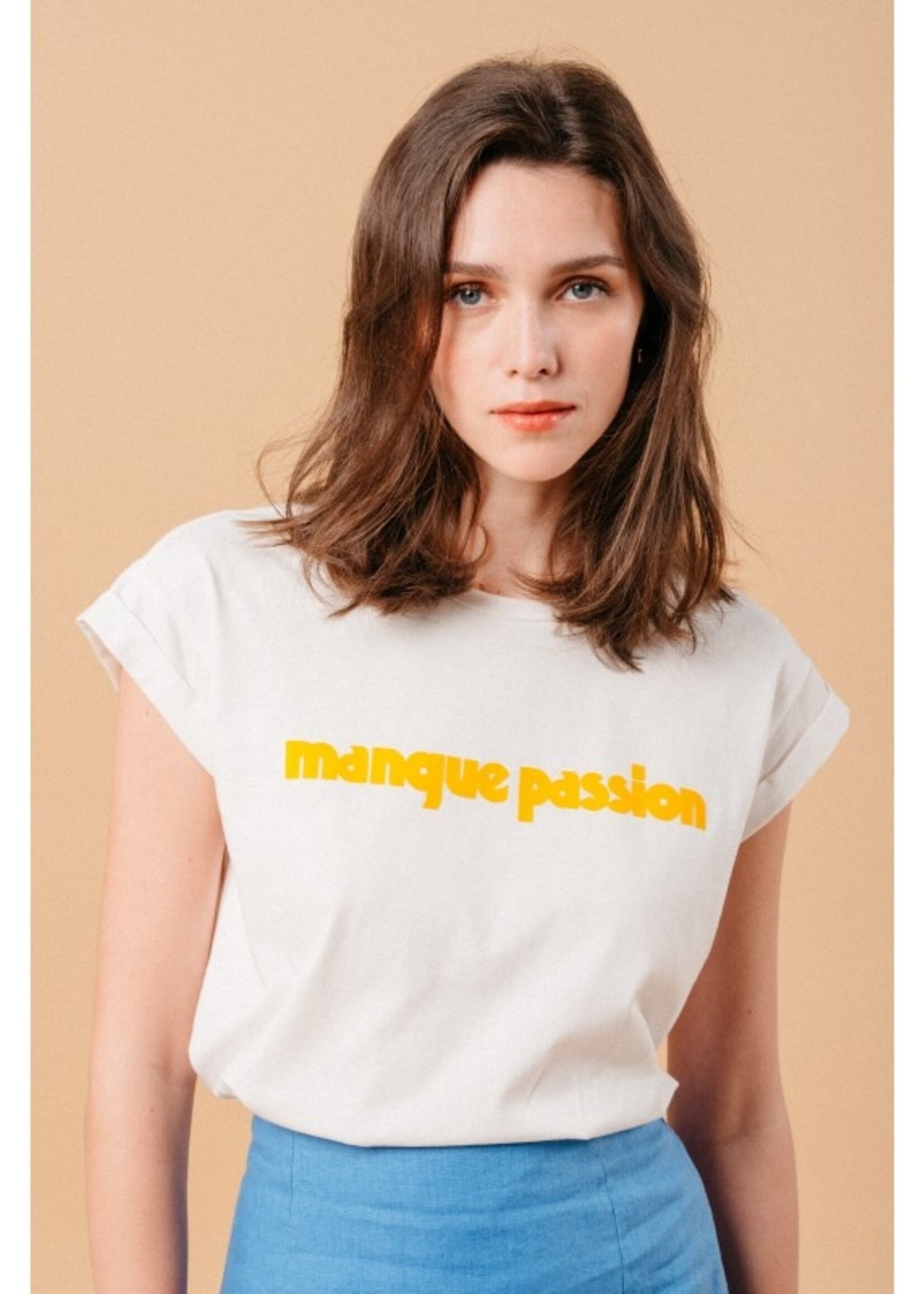Grace&Mila Mangue Passion T-shirt Wit
