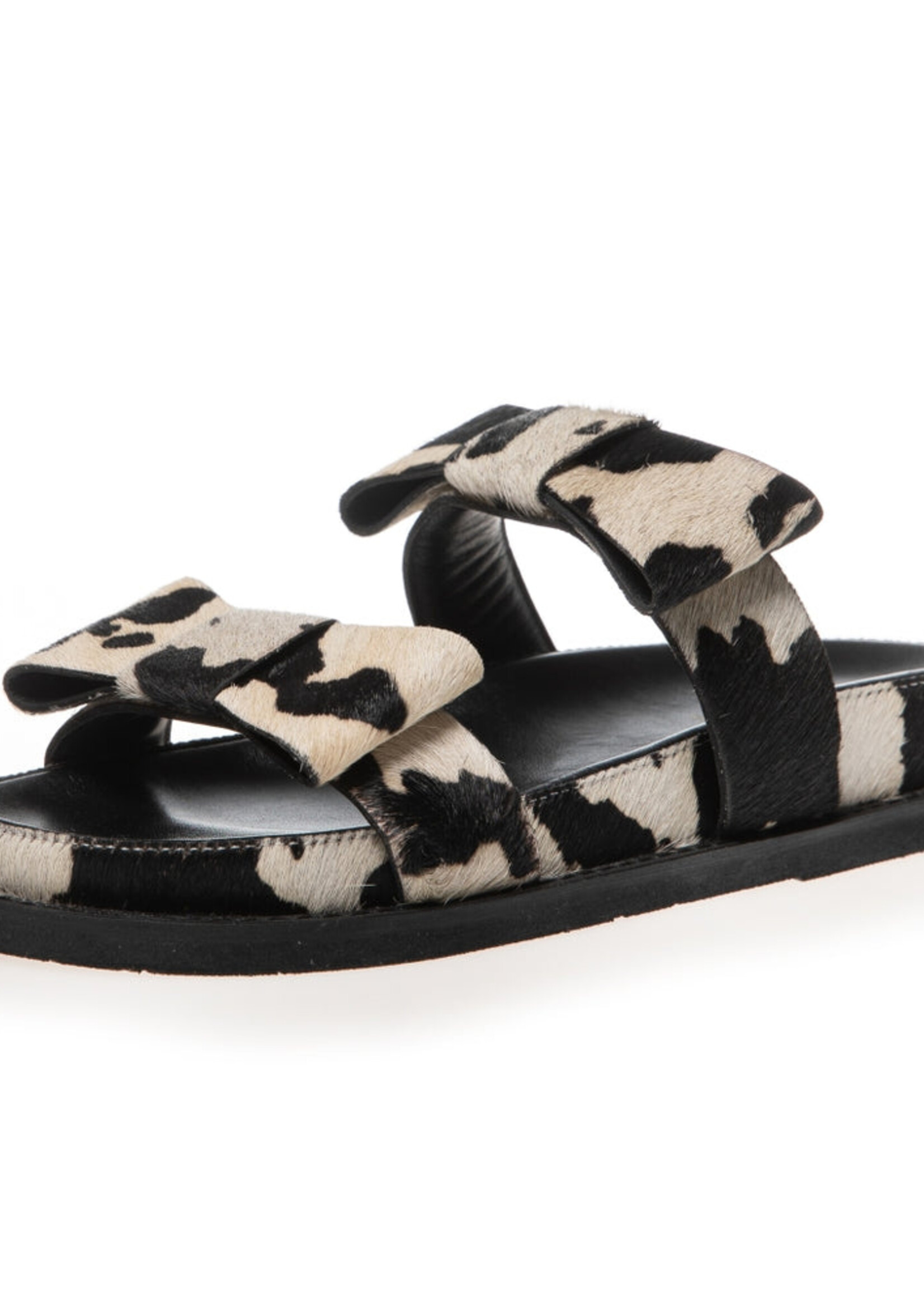 Copenhagen SANDAL BE MY GUEST - COW PATTERN - BLACK/OFF WHITE 37