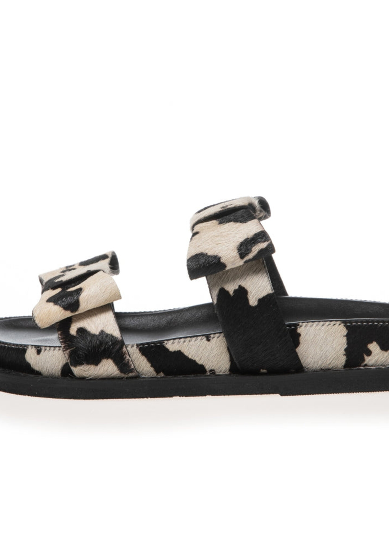 Copenhagen SANDAL BE MY GUEST - COW PATTERN - BLACK/OFF WHITE 37