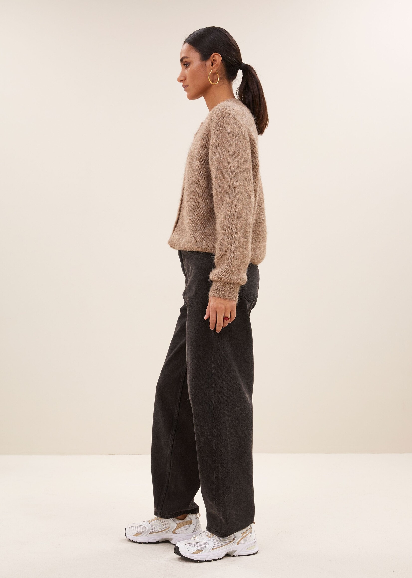 By-Bar Amsterdam cleo natural cardigan biscuit