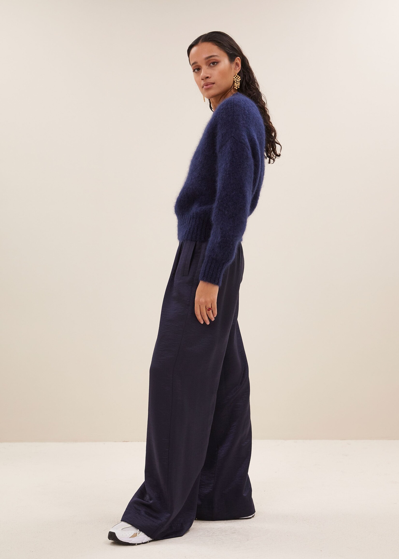 By-Bar Amsterdam benji metallic pants midnight