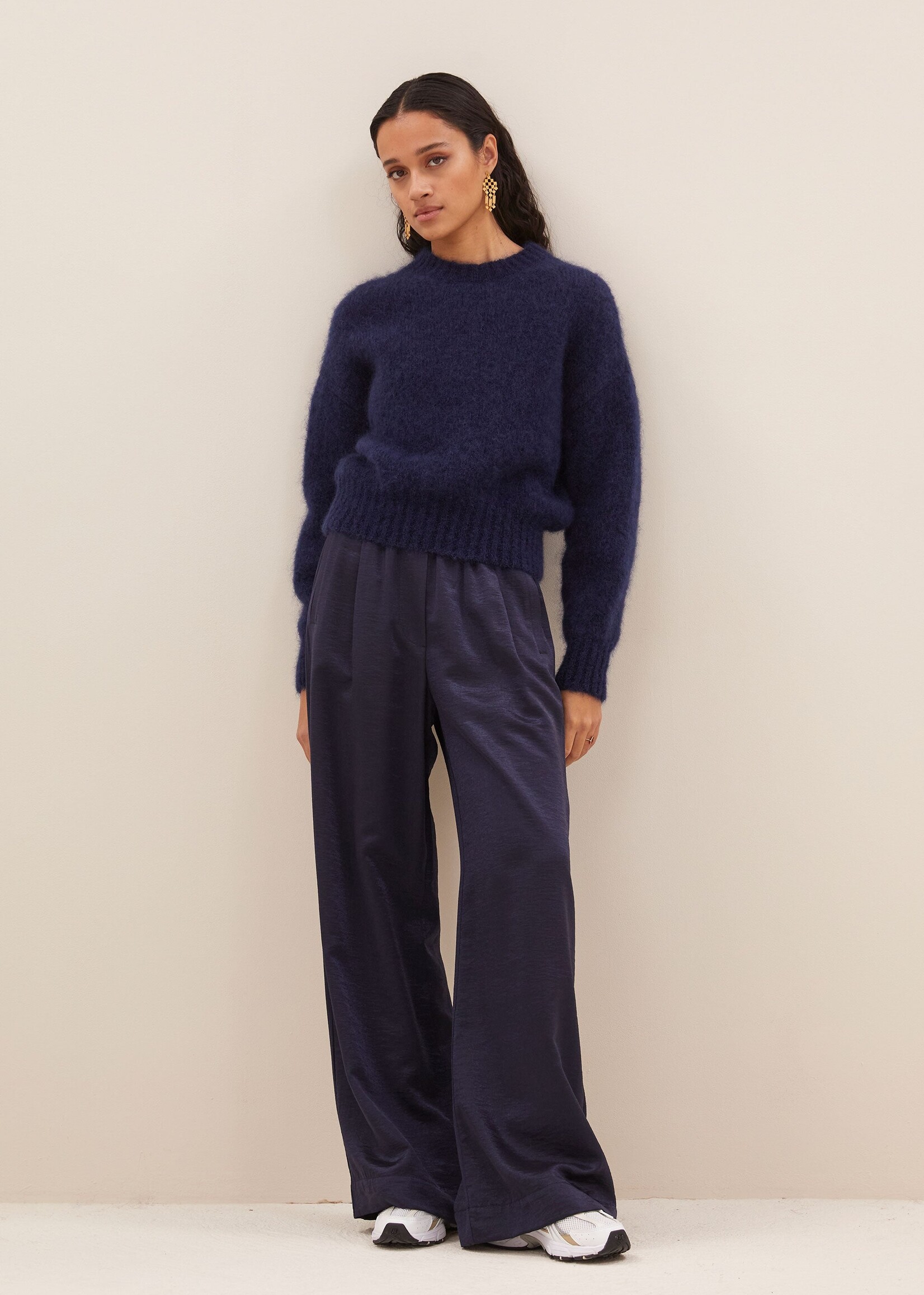 By-Bar Amsterdam benji metallic pants midnight