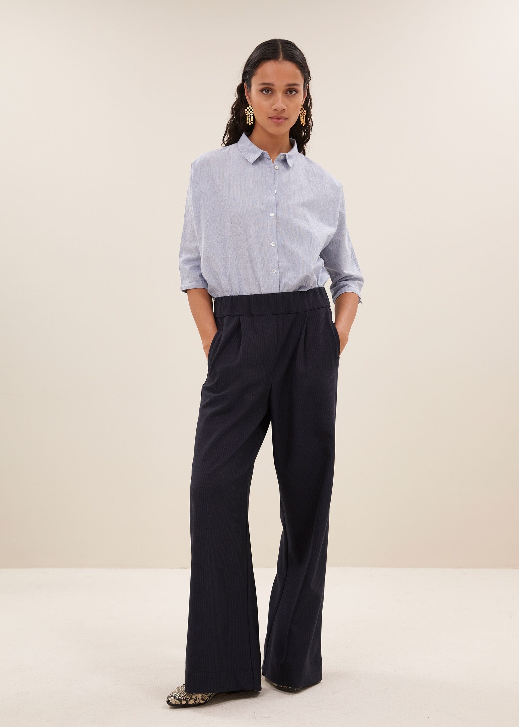 By-Bar Amsterdam benji copper stripe pants copper stripe