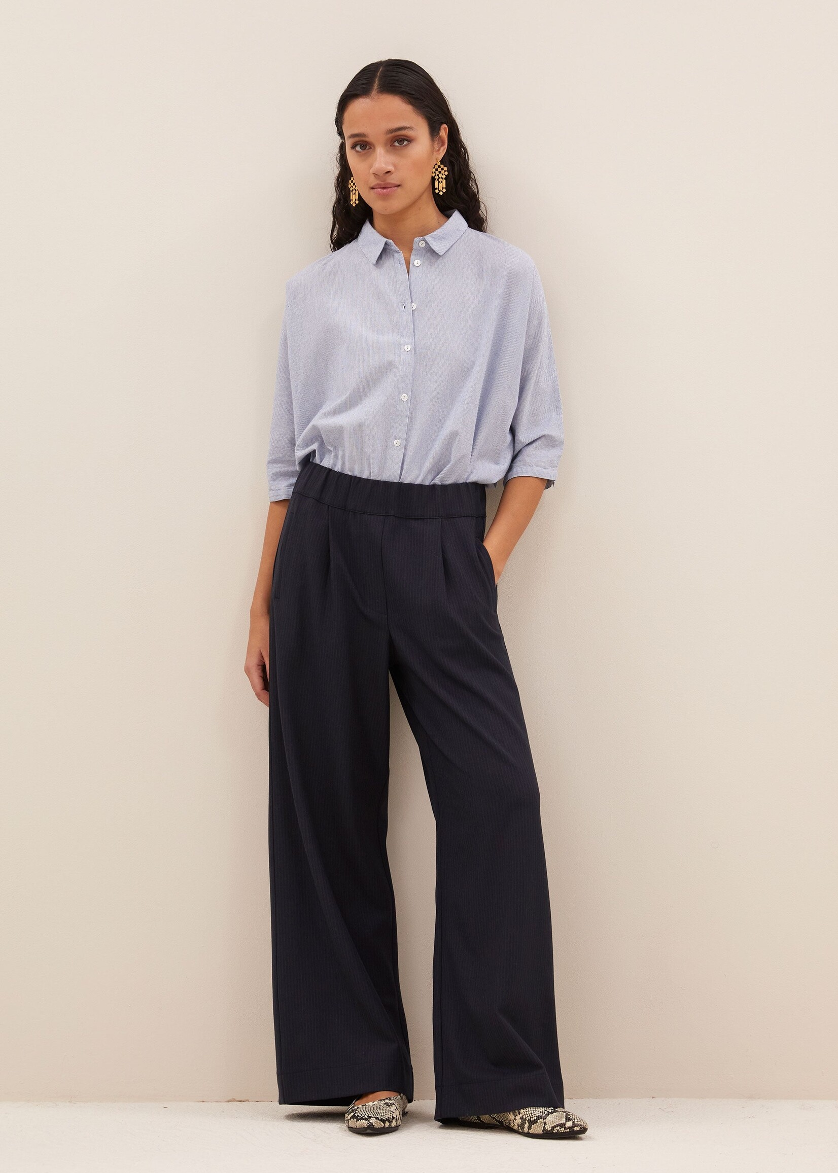 By-Bar Amsterdam benji copper stripe pants copper stripe