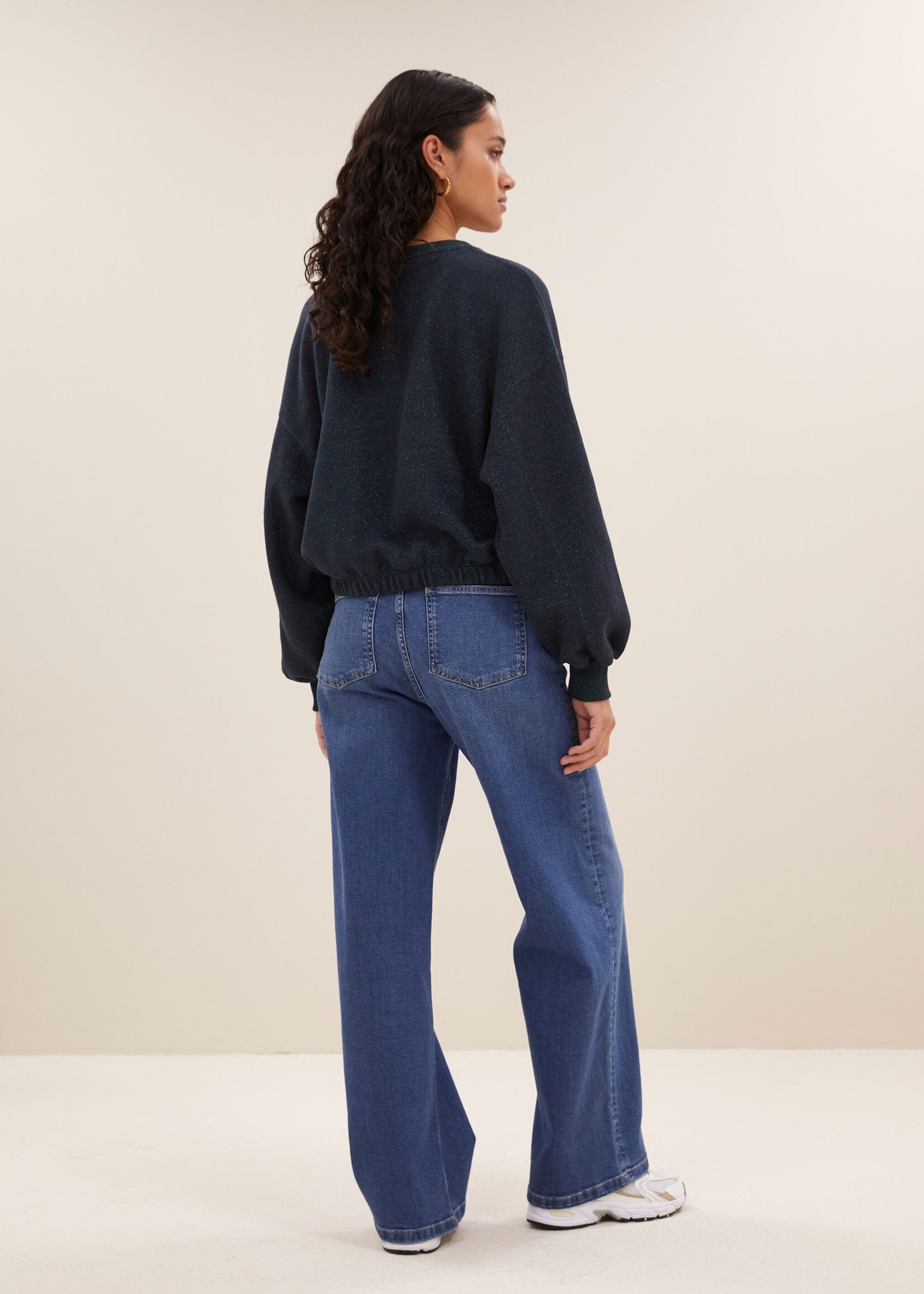 By-Bar Amsterdam bodil sparkle sweater Midnight