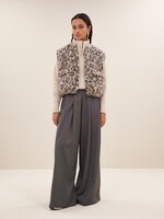 By-Bar Amsterdam maggie sleeveless leo jacket leopard print