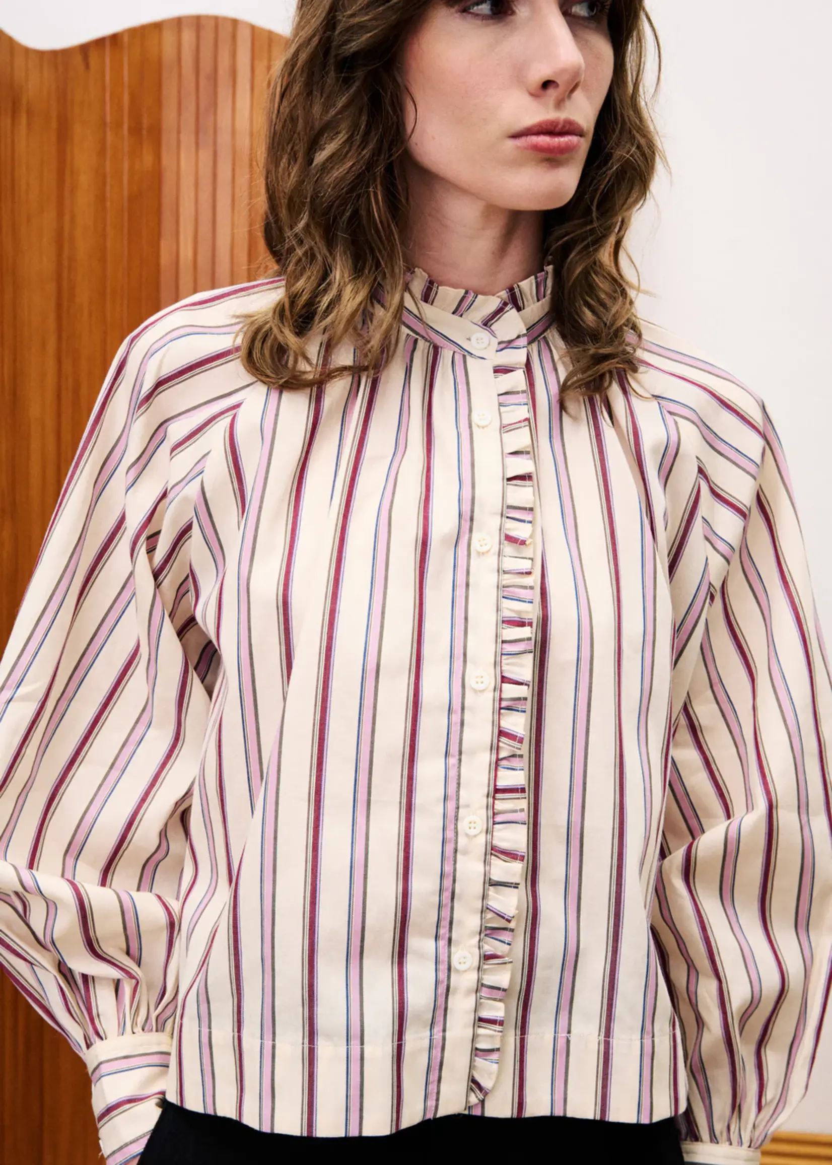 Frnch Blouse gestreept