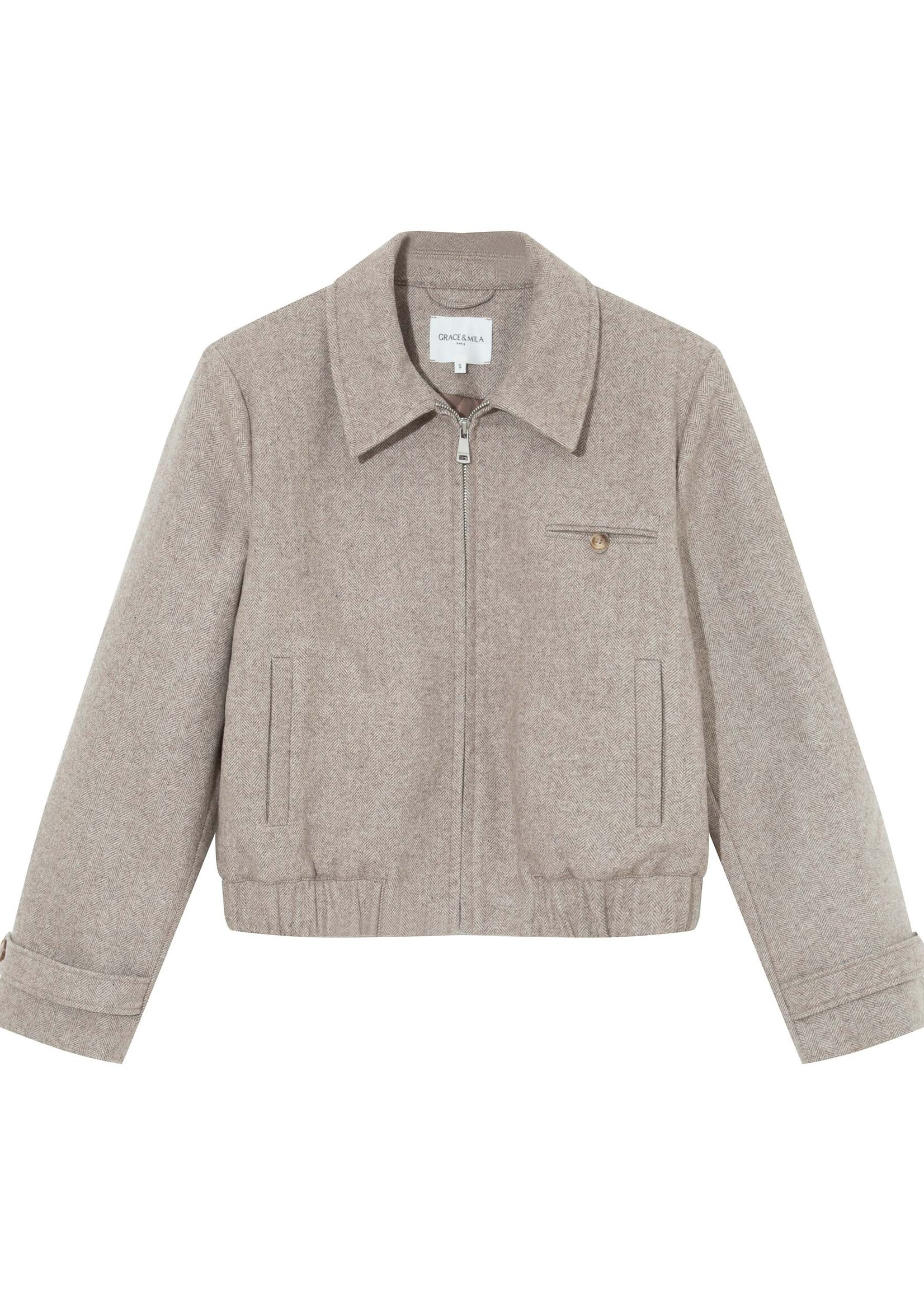 Grace&Mila vest/ jas TIFFANY- grege