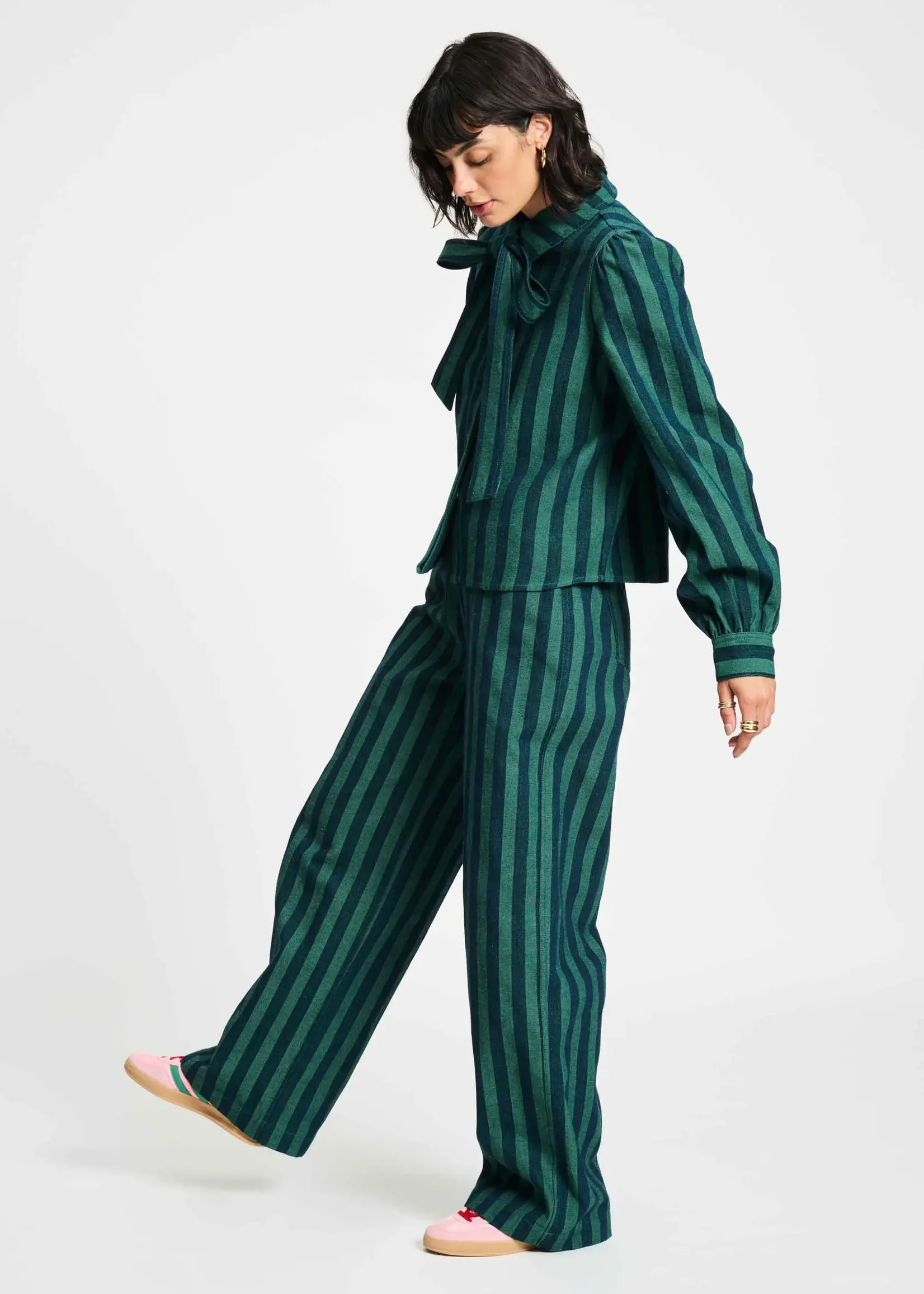 Pom Amsterdam BLOUSE - Denim Striped