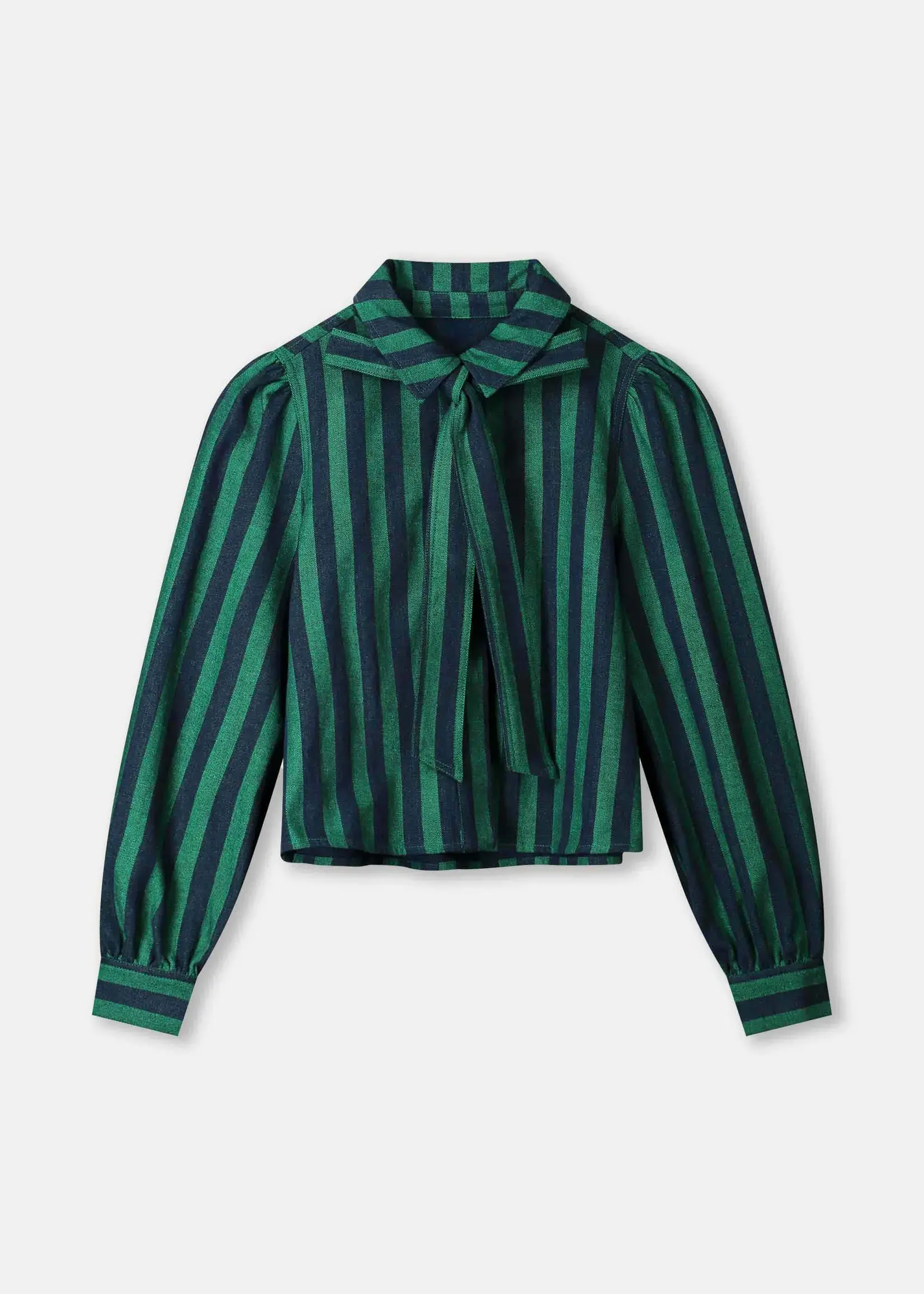 Pom Amsterdam BLOUSE - Denim Striped