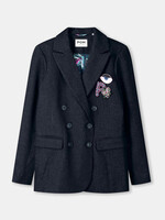Pom Amsterdam BLAZER - Dark Shimmer Blue