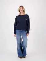 Zusss Sweater Broche Navy