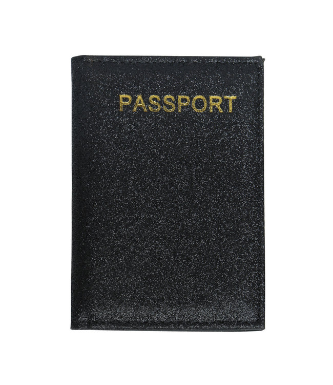 Glitter Passport Cover / Black