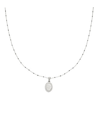 Silver Live Life Necklace