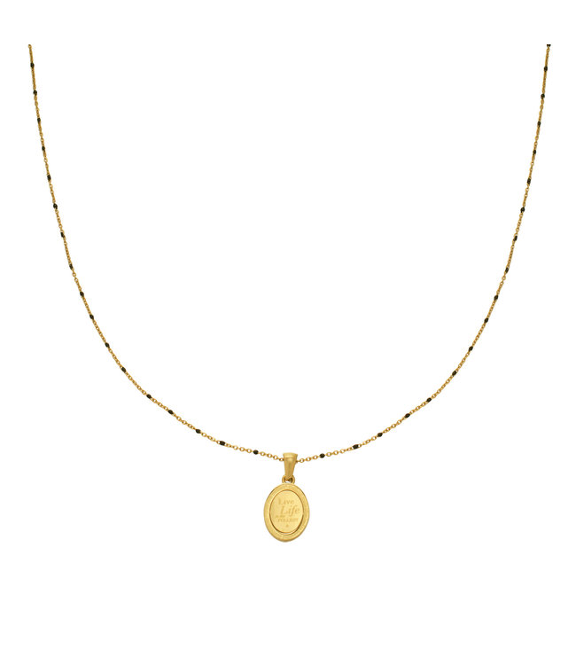 Gold Live Life Necklace