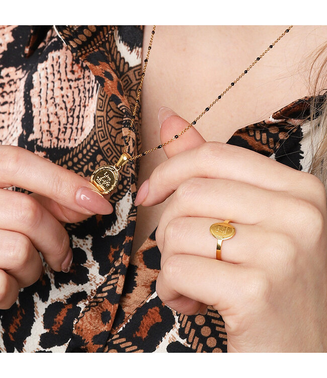 Gold Live Life Necklace