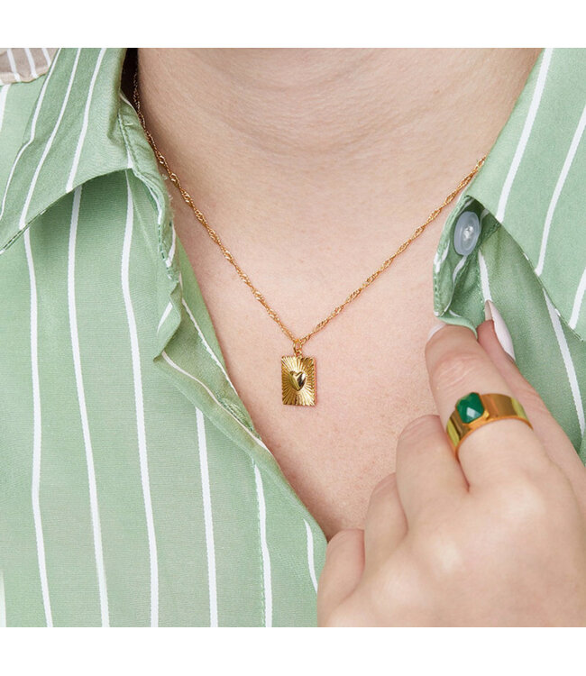 Gold Show me Love Necklace