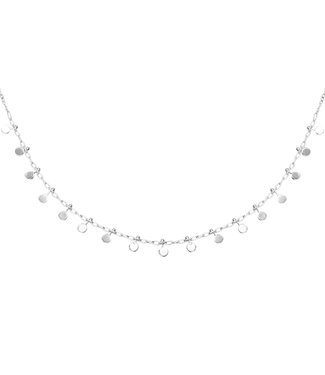 Silver Confetti Small Necklace