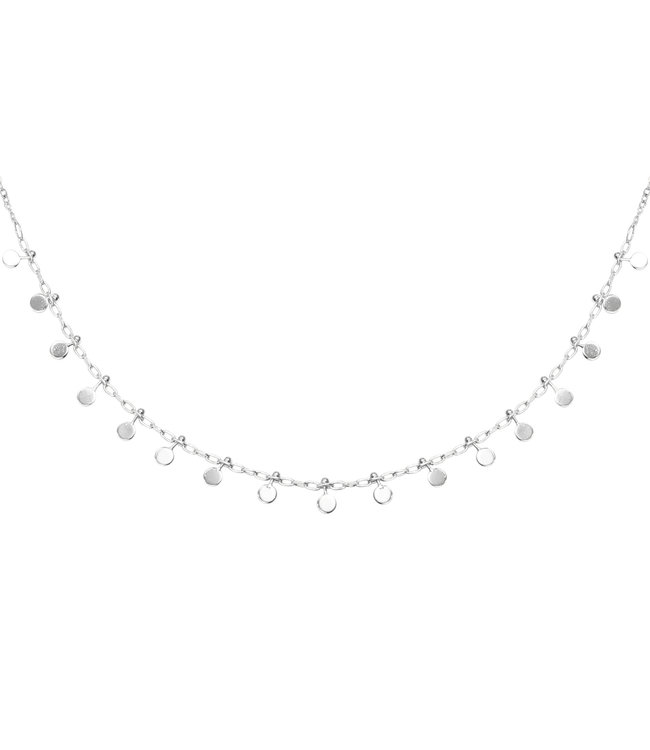 Silver Confetti Small Necklace