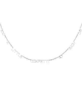 Silver Add Confetti Necklace
