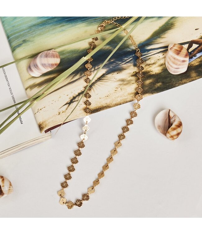 Gold Shells Forever Choker