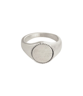 Silver Always Remember Signet Ring