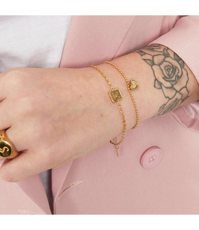 Gold Be Kind Bracelet