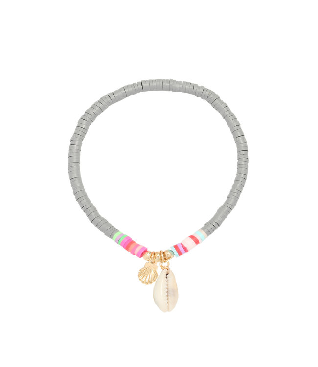 Malia Shell Bracelet / Grey