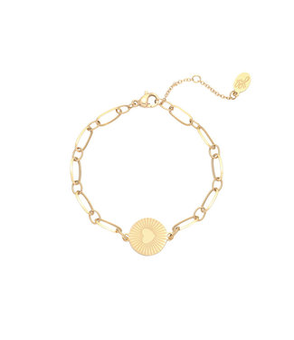 Gold In My Heart Bracelet