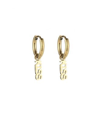 Gold Kiss Earrings