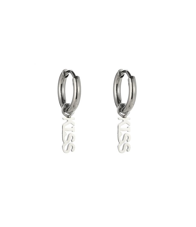 Silver Kiss Earrings