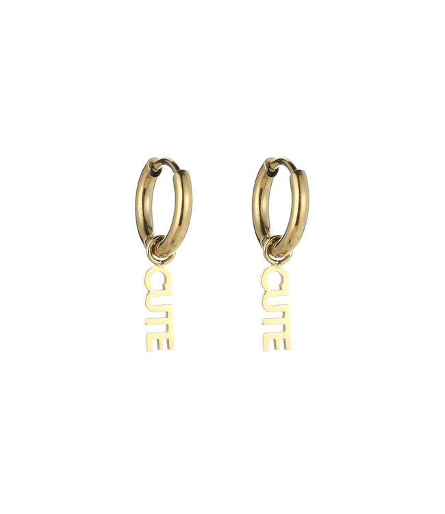 Gold Cute Earrings