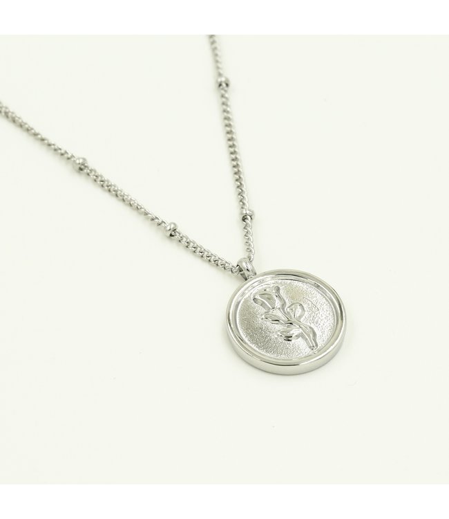 Silver La Rosa Necklace