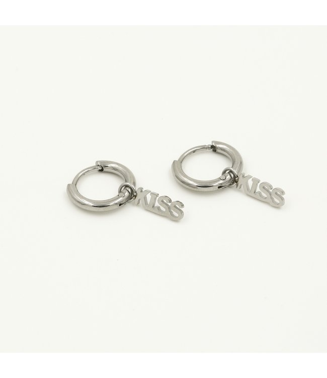 Silver Kiss Earrings