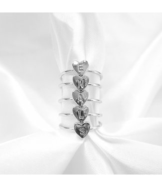 Initial Heart Ring
