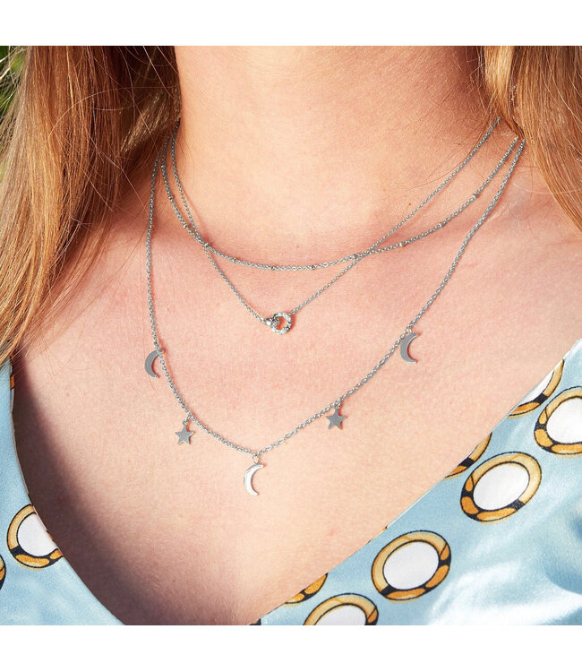 Silver Beyond The Stars Necklace