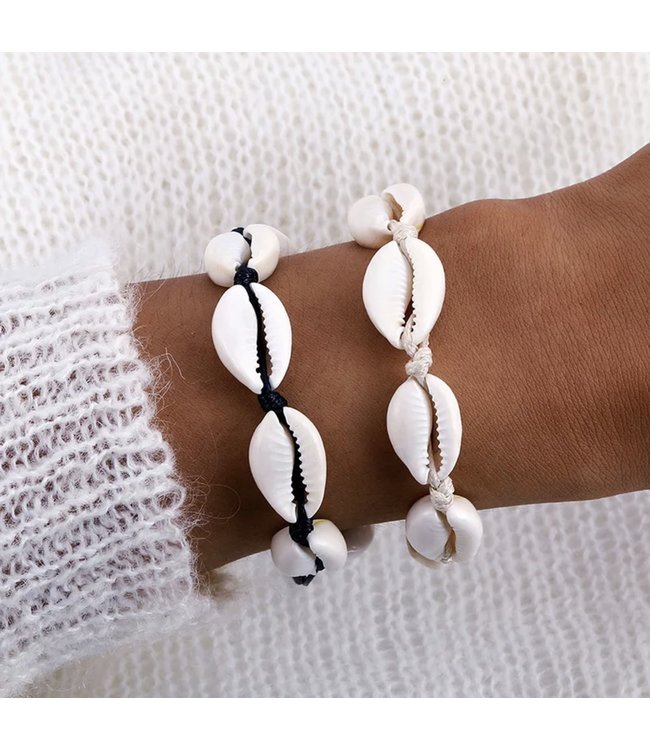 Renae Shell Bracelet / Black