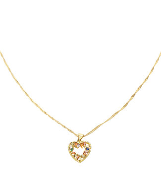 Zircon Heart Necklace