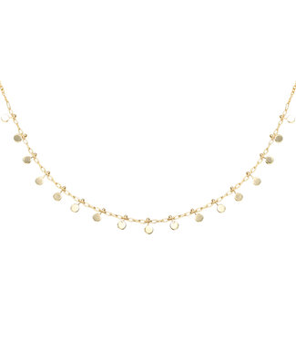 Gold Confetti Small Necklace