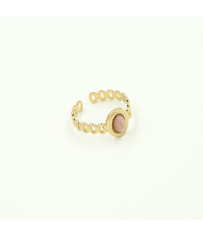 Sunshine Pink Stone Ring