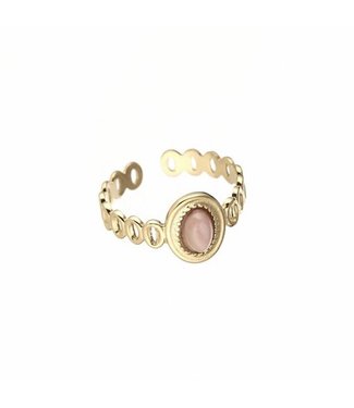 Sunshine Pink Stone Ring