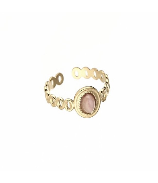 Sunshine Pink Stone Ring