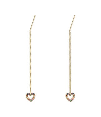 Heart Dangle Earrings