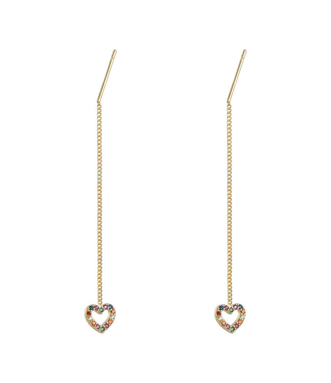 Heart Dangle Earrings