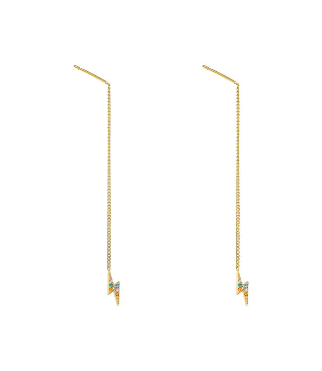 Lightning Bolt Dangle Earrings