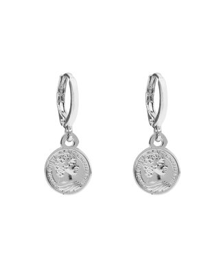 Silver Coin Earrings