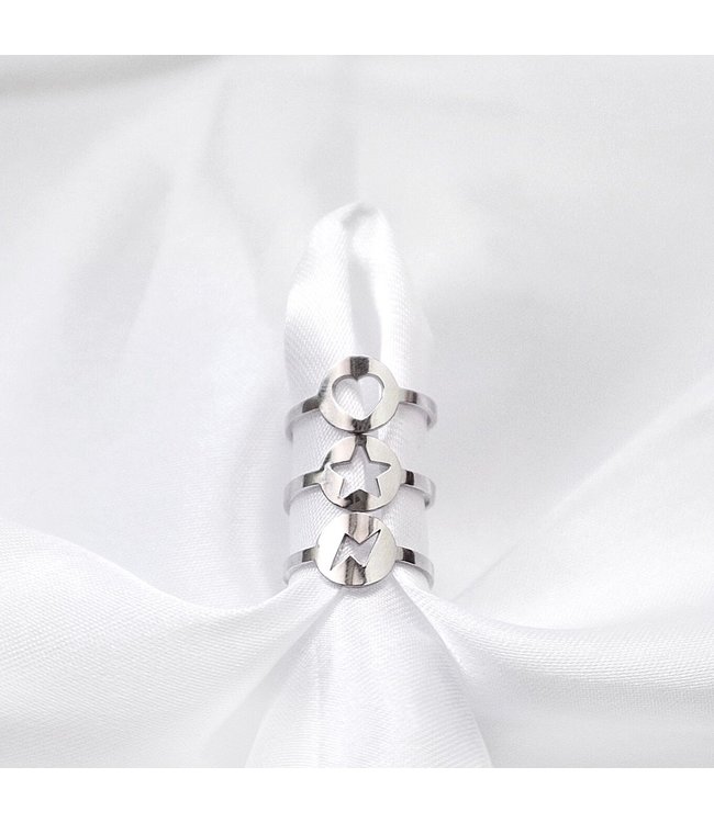 Cut Out Thunderbolt Ring