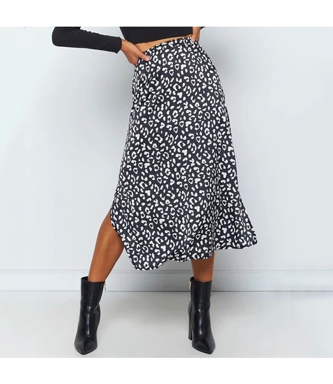 Naomi Cheetah Midi Skirt