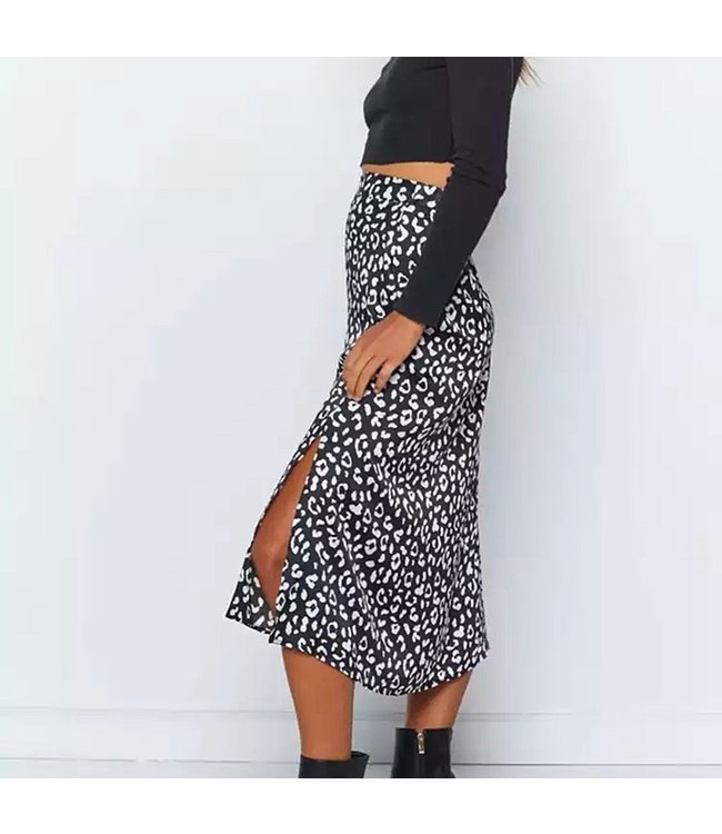 Naomi Cheetah Midi Skirt